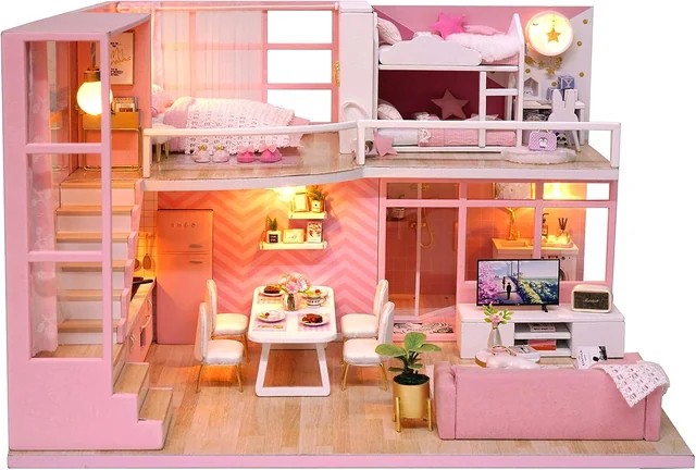 CUTEROOM Front view of the two furnished levels in Dream Angel